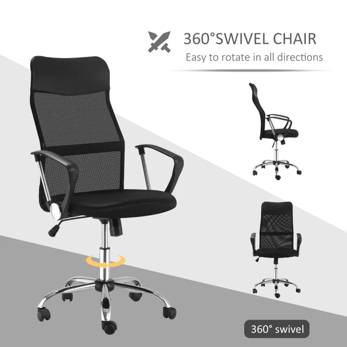 HOMCOM Ergonomic Mesh Office Chair Mesh Office Chairs AOSOM 