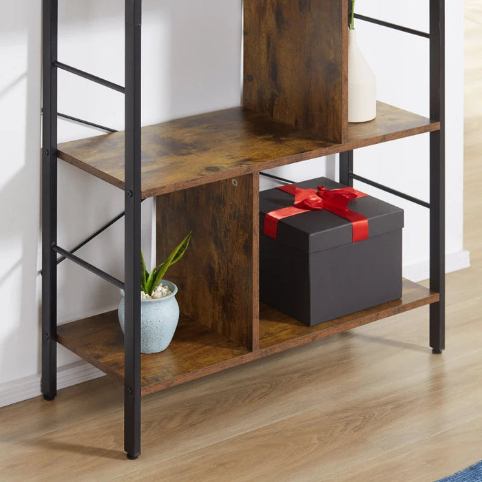 HOMCOM Industrial Bookcase Shelf BOOKCASES AOSOM 