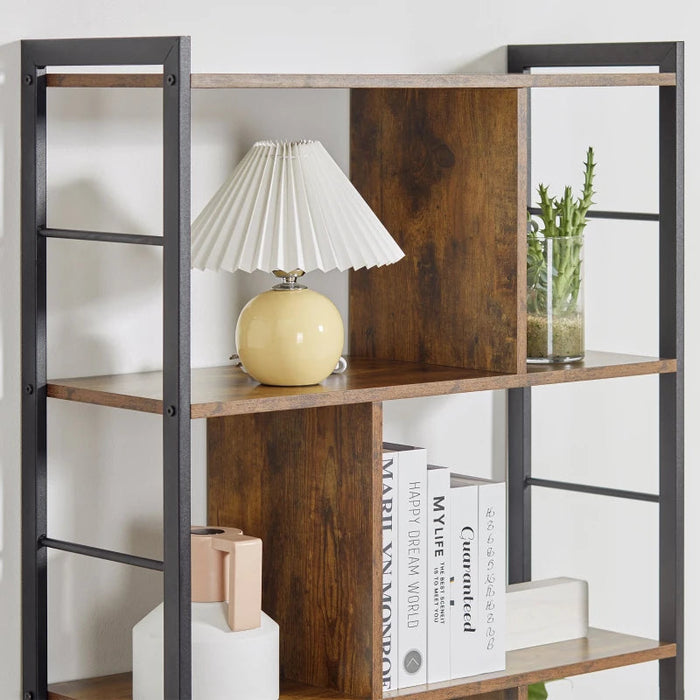 HOMCOM Industrial Bookcase Shelf BOOKCASES AOSOM 