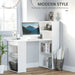 HOMCOM Study Desk & Bookshelf Desking AOSOM White 