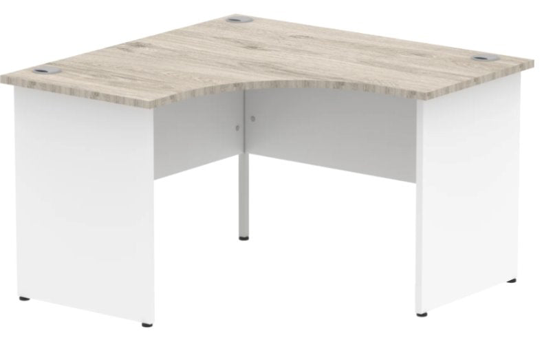 Impulse 1200mm Panel End Corner Desk Office Desk Dynamic Office Solutions Grey Oak White 