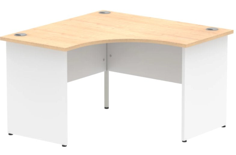 Impulse 1200mm Panel End Corner Desk Office Desk Dynamic Office Solutions Maple White 