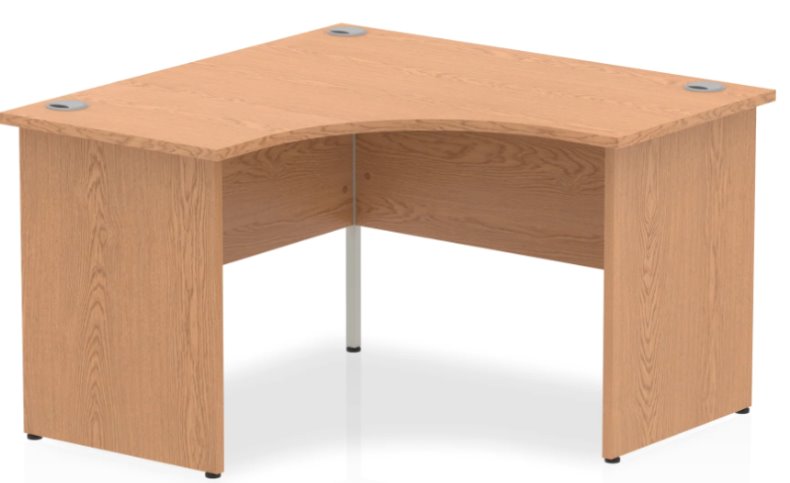 Impulse 1200mm Panel End Corner Desk Office Desk Dynamic Office Solutions Oak Oak 