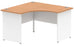 Impulse 1200mm Panel End Corner Desk Office Desk Dynamic Office Solutions Oak White 