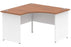 Impulse 1200mm Panel End Corner Desk Office Desk Dynamic Office Solutions Walnut White 