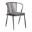 Kendal Arm Chair Café Furniture zaptrading Charcoal Grey 