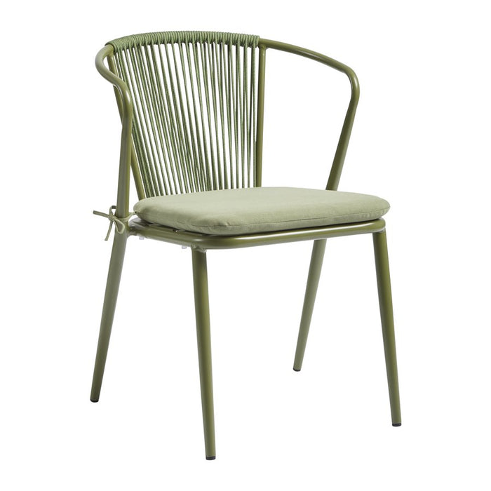 Kendal Arm Chair Café Furniture zaptrading Olive Green 