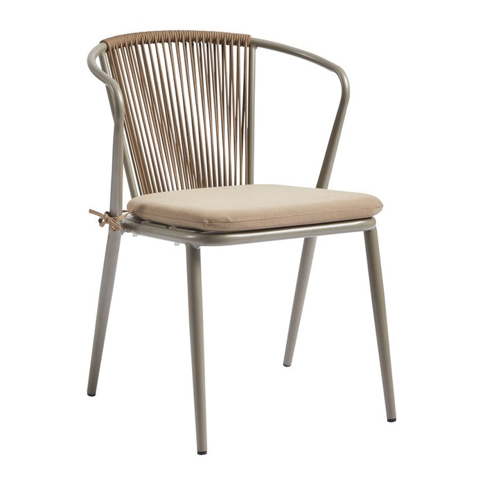 Kendal Arm Chair Café Furniture zaptrading Taupe 