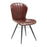 Lena Side Chair Café Furniture zaptrading Claret Red 