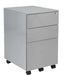 Mobile Under Desk Steel Pedestal Storage TC Group Silver 