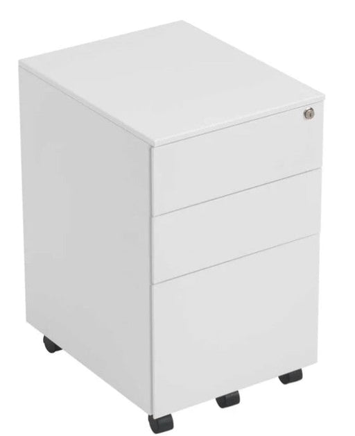 Mobile Under Desk Steel Pedestal Storage TC Group White 
