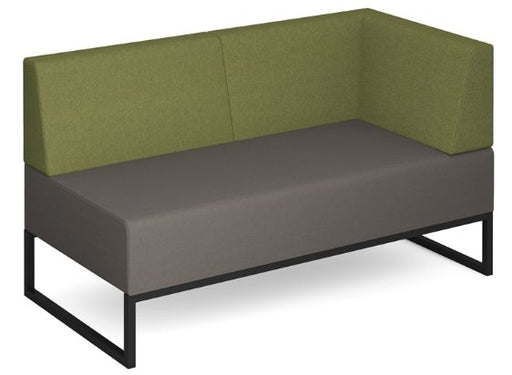 Nera Modular Soft Seating Double Bench With Back and Left Arm SOFT SEATING Social Spaces 