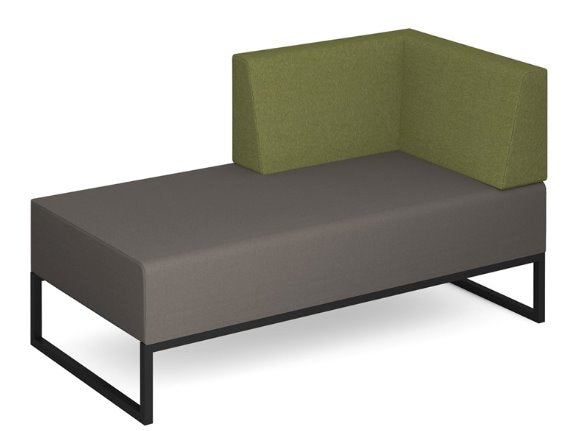 Nera Modular Soft Seating Double Bench With Left Back and Arm SOFT SEATING Social Spaces 