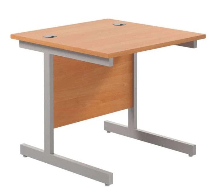 One Cantilever Rectangular Office Desks - 800mm Deep Desks TC Group 
