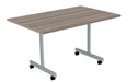 One Eighty Rectangular Tilting Table Desks TC Group Grey Oak 1200 x 700 