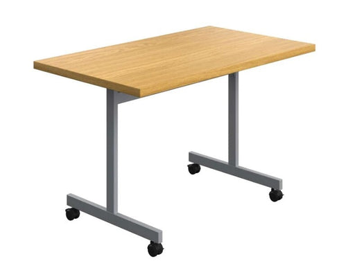 One Eighty Rectangular Tilting Table Desks TC Group Oak 1200 x 700 