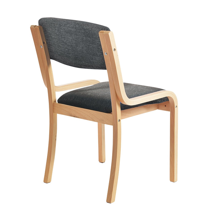 Prague Wooden Conference Chair Without Arms Seating Dams 