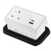 Rectangular In-Desk Power Module + 3 Metre Mains Cable Bundle Furniture>Accessories>Accessories>Nexus TC Group 1 Outlet 30W USB-C and 27W USB-A White/White