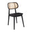 Relish Natural Cane Back Side Chair Café Furniture zaptrading Satin Black 