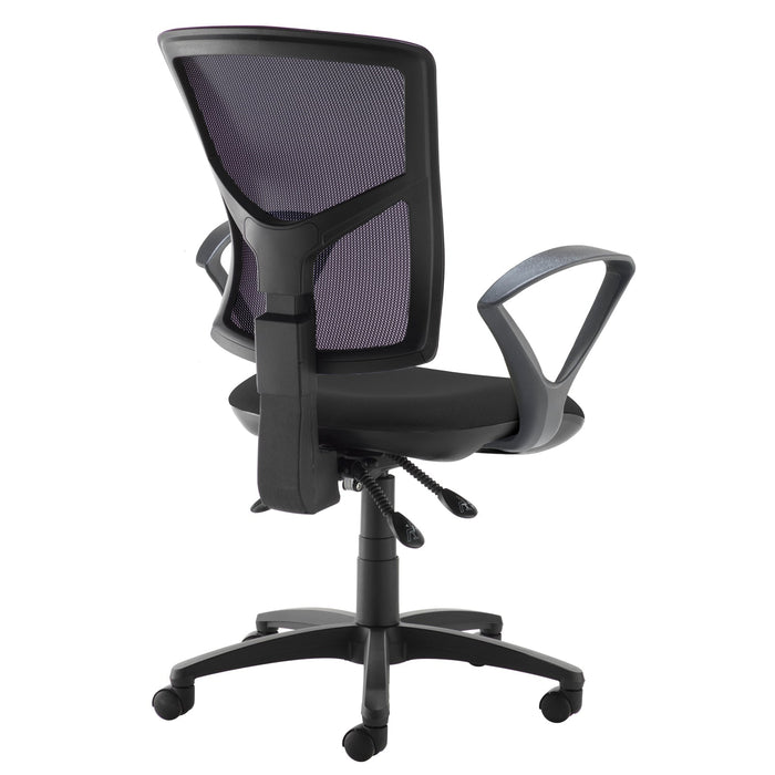 Senza High Back Mesh Office Chair With Fixed Arms Seating Dams 