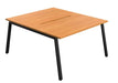 Synergy 2 Person Bench Desk 1400 Desks TC Group Beech Black 