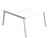 Synergy 2 Person Bench Desk 1400 Desks TC Group White White 