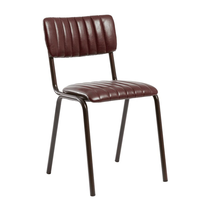 Tavo Stacking Side Chair Café Furniture zaptrading Vintage Red 