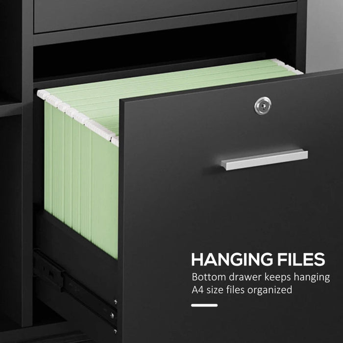 Vinsetto Filing Cabinet with Wheels (Draft) FILING AOSOM 