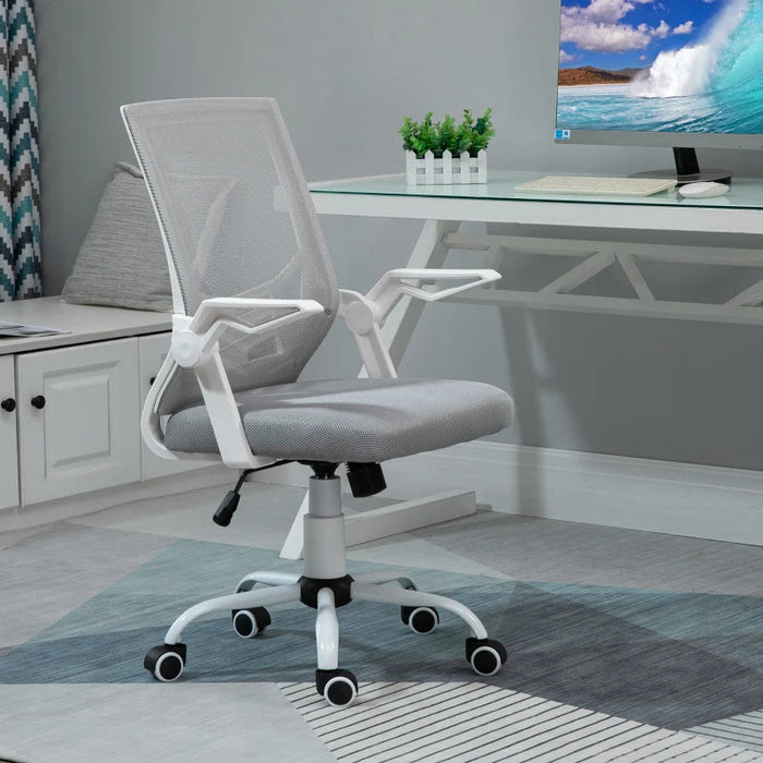 Vinsetto Mesh Office Chair (Draft) Mesh Office Chairs AOSOM Grey 