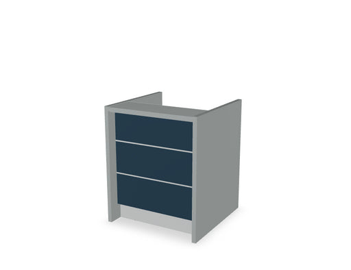 Vlade modular reception desk Reception Desk mdd. 920mm Aluminium Dark Blue