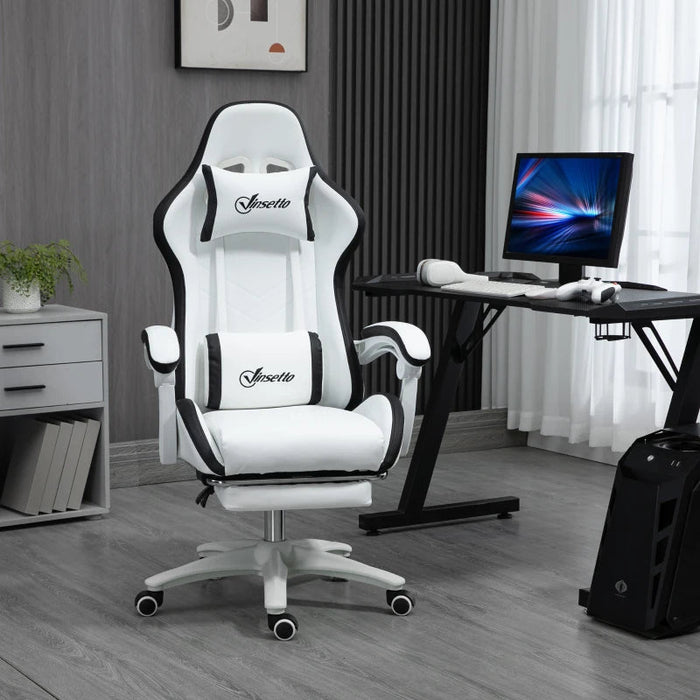 White Vinsetto Gaming Chair EXECUTIVE AOSOM White & Black 