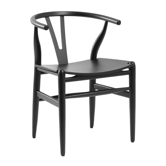 Wishbone Style Armchair Café Furniture zaptrading Black 