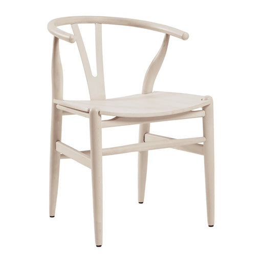 Wishbone Style Armchair Café Furniture zaptrading Whitewash 