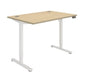 Workwise Sit Stand Desk Desks TC Group Oak White 1200mm x 800mm