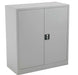 Workwise Steel Double Door Cupboard 1000mm High Storage TC Group Grey 