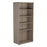 1800mm High Wooden Office Book Case BOOKCASES TC Group Grey Oak 