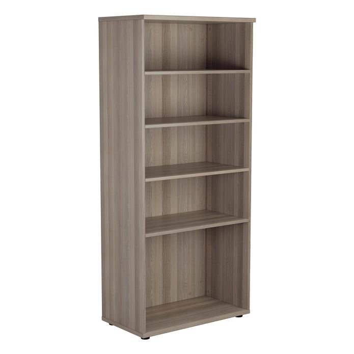 1800mm High Wooden Office Book Case BOOKCASES TC Group Grey Oak 