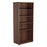 1800mm High Wooden Office Book Case BOOKCASES TC Group Walnut 