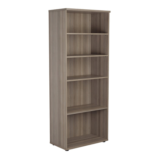 2000mm High Office Bookcase BOOKCASES TC Group Grey Oak 
