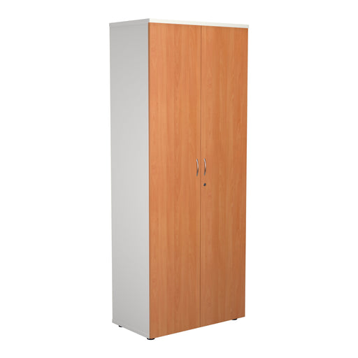 2000mm White Frame High Wooden Cupboard CUPBOARDS TC Group Beech 