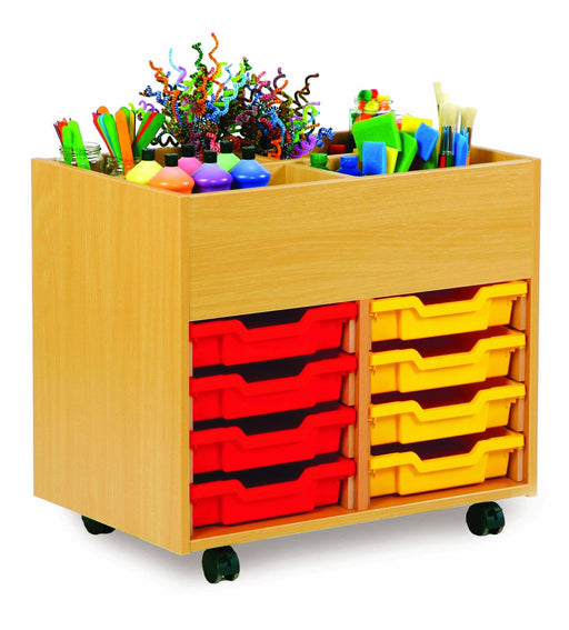 4 bay art kinderbox unit with trays Art & Craft Storage Monach 