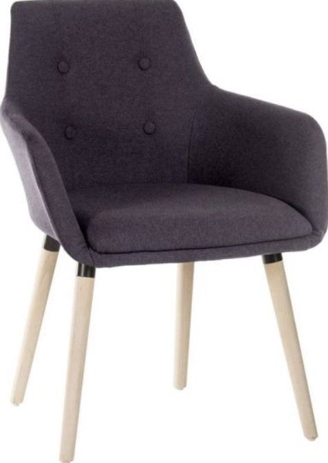 4 Legged Reception Chair SOFT SEATING & RECEP Teknik Graphite 