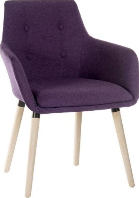 4 Legged Reception Chair SOFT SEATING & RECEP Teknik Plum 