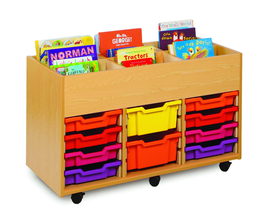 6 bay kinderbox unit with trays Book Storage Monach 