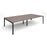 Adapt II Rectangular Boardroom Table BOARDROOM TABLES Dams Walnut Black 3200mm x 1600mm
