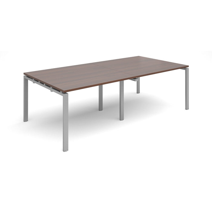 Adapt II Rectangular Boardroom Table BOARDROOM TABLES Dams Walnut Silver 3200mm x 1600mm