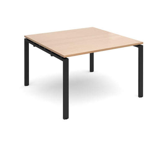 Adapt II Square Boardroom Table 1200mm x 1200mm BOARDROOM TABLES Dams Beech Black 