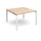 Adapt II Square Boardroom Table 1200mm x 1200mm BOARDROOM TABLES Dams Beech Silver 