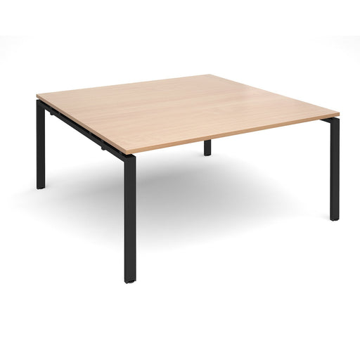 Adapt II Square Boardroom Table 1600mm x 1600mm BOARDROOM TABLES Dams Beech Black 