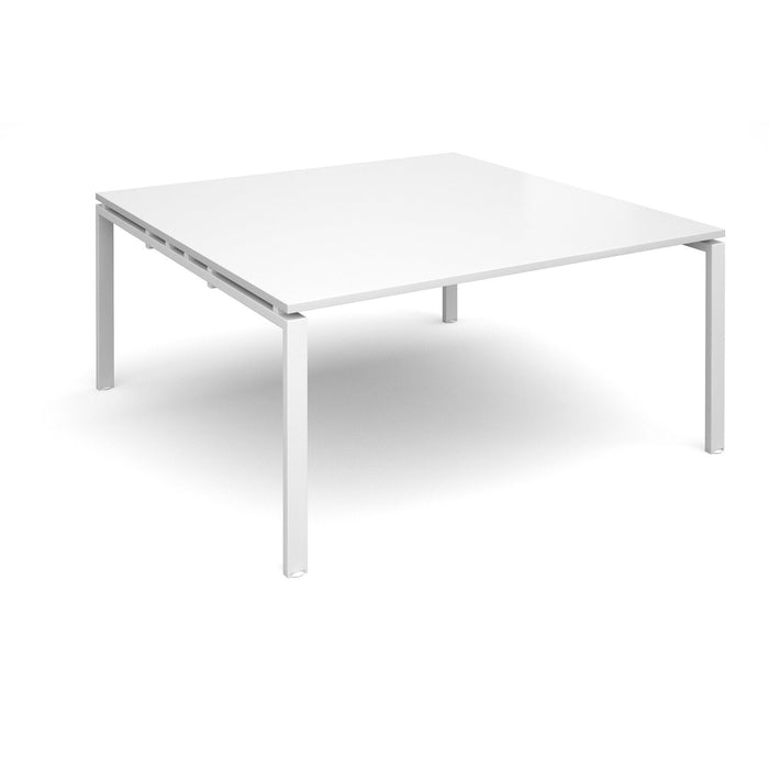 Adapt II Square Boardroom Table 1600mm x 1600mm BOARDROOM TABLES Dams White White 